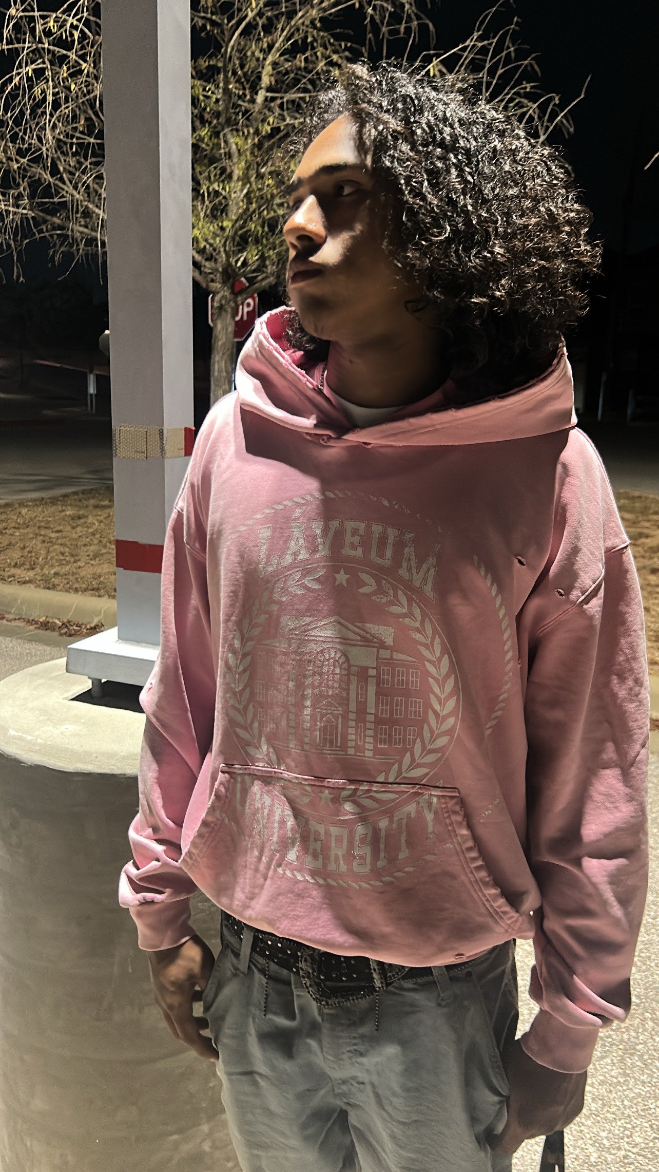 Laveum "University" Pink Hoodie
